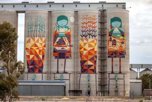 Public Silo Art at Merredin (WA)