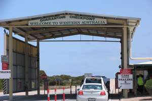 Quarantine Checkpoint at the border of South Australia and Western Australia