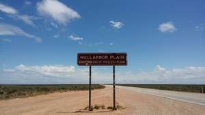 Driving across the Nullarbor Plain