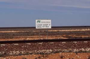 The World's Longest Straight Railway Track