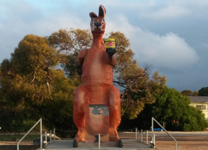 Big Kangaroo at Border Village, SA (border of SA & WA)